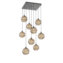 Hammerton CHB0047-09-MB-OB-C01-E2 - Terra Square 9pc Multi-Pendant