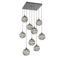 Hammerton CHB0047-09-MB-OS-C01-E2 - Terra Square 9pc Multi-Pendant