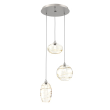 Hammerton CHB0048-03-BS-OA-C01-E2 - Misto Round 3pc Multi-Pendant