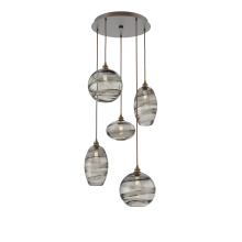 Hammerton CHB0048-05-FB-OS-C01-E2 - Misto Round 5pc Multi-Pendant