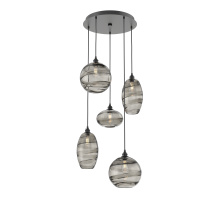 Hammerton CHB0048-05-MB-OS-C01-E2 - Misto Round 5pc Multi-Pendant