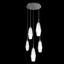 Hammerton CHB0049-05-GP-RC-C01-L3 - Aalto Round 5pc Multi-Pendant