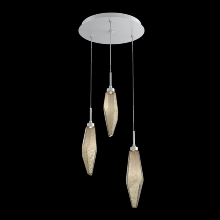 Hammerton CHB0050-03-CS-CB-C01-L3 - Rock Crystal Round 3pc Multi-Pendant