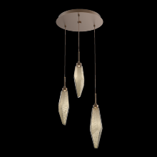 Hammerton CHB0050-03-FB-CB-C01-L1 - Rock Crystal Round 3pc Multi-Pendant