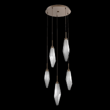 Hammerton CHB0050-05-FB-CS-C01-L3-RTS - Rock Crystal Round 5pc Multi-Pendant - Ready to Ship
