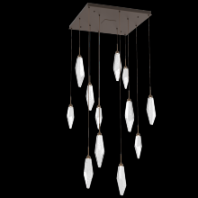 Hammerton CHB0050-12-FB-CC-C01-L1 - Rock Crystal Square 12pc Multi-Pendant