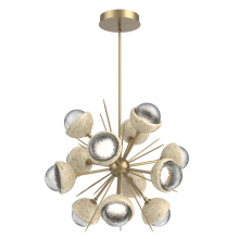 Hammerton CHB0093-0A-NB-C-001-L3-TR - Cabochon Chandelier Large Pendant Novel Brass