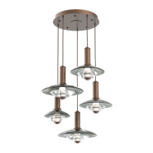 Hammerton CHB0098-05-BB-SG-C01-L3 - Cirrus Round 5pc Multi-Pendant