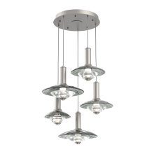 Hammerton CHB0098-05-BS-SG-C01-L3 - Cirrus Round 5pc Multi-Pendant