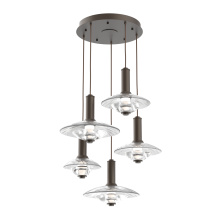 Hammerton CHB0098-05-FB-CG-C01-L3 - Cirrus Round 5pc Multi-Pendant