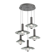 Hammerton CHB0098-05-GP-SG-C01-L3 - Cirrus Round 5pc Multi-Pendant