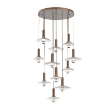 Hammerton CHB0098-11-BB-CG-C01-L3 - Cirrus Round 11pc Multi-Pendant