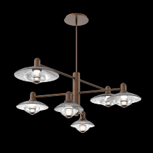 Hammerton CHB0098-L6-BB-CG-001-L3 - Mobile - 6pc - Cirrus (warm glass and cast glass)