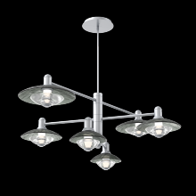 Hammerton CHB0098-L6-CS-SG-001-L3 - Mobile - 6pc - Cirrus (warm glass and cast glass)