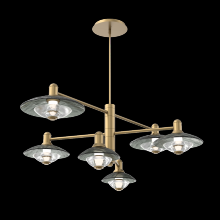 Hammerton CHB0098-L6-GB-SG-001-L3 - Mobile - 6pc - Cirrus (warm glass and cast glass)