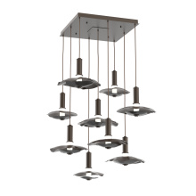 Hammerton CHB0099-09-FB-00-C01-L3-BI - Cumulus Square 9pc Multi-Pendant