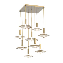 Hammerton CHB0099-09-GB-00-C01-L3-CG - Cumulus Square 9pc Multi-Pendant