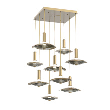 Hammerton CHB0099-09-GB-00-C01-L3-SG - Cumulus Square 9pc Multi-Pendant