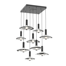 Hammerton CHB0099-09-MB-00-C01-L3-CG - Cumulus Square 9pc Multi-Pendant