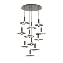 Hammerton CHB0099-11-FB-00-C01-L3-WI - Cumulus Round 11pc Multi-Pendant