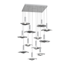 Hammerton CHB0099-12-CS-00-C01-L3-BI - Cumulus Square 12pc Multi-Pendant