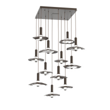 Hammerton CHB0099-12-FB-00-C01-L3-WI - Cumulus Square 12pc Multi-Pendant