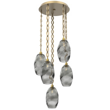 Hammerton CNB0035-05-GB-OS-CH2-E2 - Ellisse Round 5pc Multi-Pendant Chain
