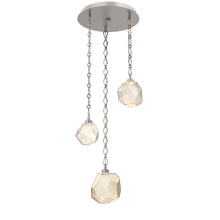 Hammerton CNB0039-03-BS-A-CH1-L1 - Gem Round Chain 3pc Multi-Pendant