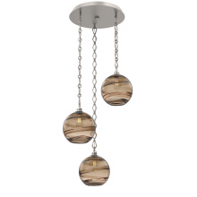 Hammerton CNB0047-03-BS-OB-CH1-E2 - Terra Round 3pc Multi-Pendant Chain