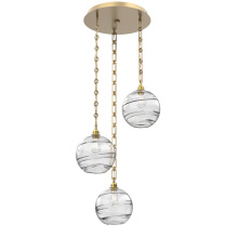 Hammerton CNB0047-03-GB-OC-CH3-E2 - Terra Round 3pc Multi-Pendant with Chain