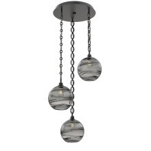 Hammerton CNB0047-03-MB-OS-CH2-E2 - Terra Round 3pc Multi-Pendant Chain