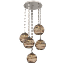 Hammerton CNB0047-05-BS-OB-CH2-E2 - Terra Round 5pc Multi-Pendant with Chain