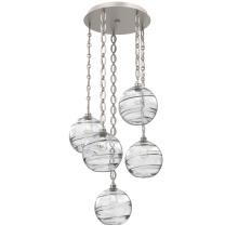 Hammerton CNB0047-05-BS-OC-CH2-E2 - Terra Round 5pc Multi-Pendant with Chain
