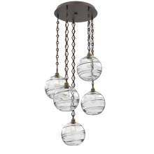 Hammerton CNB0047-05-FB-OC-CH1-E2 - Terra Round 5pc Multi-Pendant with Chain