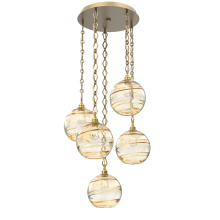 Hammerton CNB0047-05-GB-OA-CH1-E2 - Terra Round 5pc Multi-Pendant with Chain