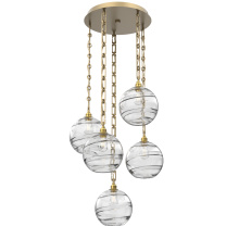Hammerton CNB0047-05-GB-OC-CH3-E2 - Terra Round 5pc Multi-Pendant with Chain