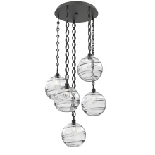 Hammerton CNB0047-05-MB-OC-CH2-E2 - Terra Round 5pc Multi-Pendant with Chain