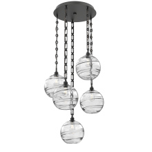 Hammerton CNB0047-05-MB-OC-CH3-E2 - Terra Round 5pc Multi-Pendant with Chain