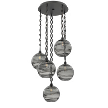 Hammerton CNB0047-05-MB-OS-CH2-E2 - Terra Round 5pc Multi-Pendant with Chain