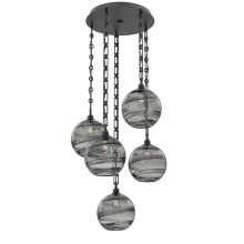 Hammerton CNB0047-05-MB-OS-CH3-E2 - Terra Round 5pc Multi-Pendant with Chain