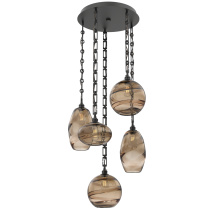 Hammerton CNB0048-05-MB-OB-CH3-E2 - Misto Round 5pc Multi-Pendant with Chain