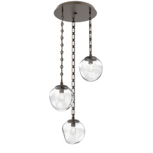 Hammerton CNB0062-03-FB-C-CH3-E2 - Aster Round 3pc Multi-Pendant with Chain (Bulb)