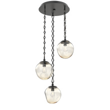 Hammerton CNB0062-03-MB-A-CH1-E2 - Aster Round 3pc Multi-Pendant with Chain (Bulb)