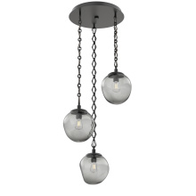 Hammerton CNB0062-03-MB-S-CH1-E2 - Aster Round 3pc Multi-Pendant with Chain (Bulb)