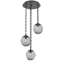 Hammerton CNB0062-03-MB-S-CH2-E2 - Aster Round 3pc Multi-Pendant with Chain (Bulb)