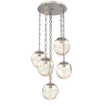 Hammerton CNB0062-05-BS-A-CH2-E2 - Aster Round 5pc Multi-Pendant with Chain (Bulb)