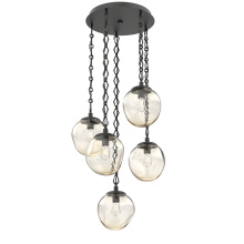 Hammerton CNB0062-05-MB-A-CH1-E2 - Aster Round 5pc Multi-Pendant with Chain (Bulb)