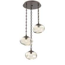 Hammerton CNB0064-03-FB-A-CH1-E2 - Nova Round 3pc Multi-Pendant with Chain (Bulb)