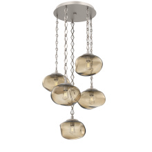 Hammerton CNB0064-05-BS-B-CH1-E2 - Nova Round 5pc Multi-Pendant Chain (Bulb)