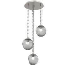 Hammerton CNB0066-03-BS-FS-CH2-L3 - Aster Round 3pc Multi-Pendant with Chain (LED)
